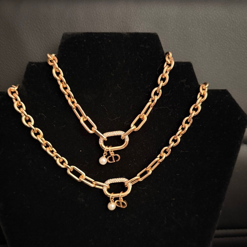 Dior Necklace & Bracelet Set